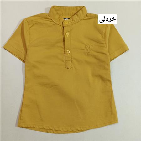 پیراهن کتان یقه French سایز کوچک