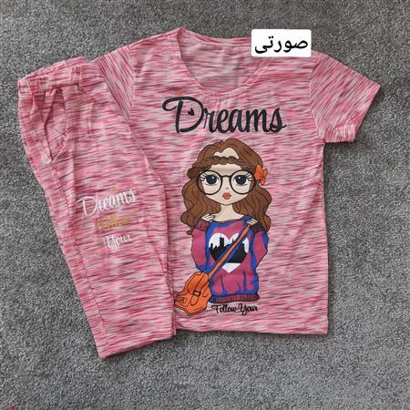 تیشرت شلوارک دخترک Dreams تکسایز