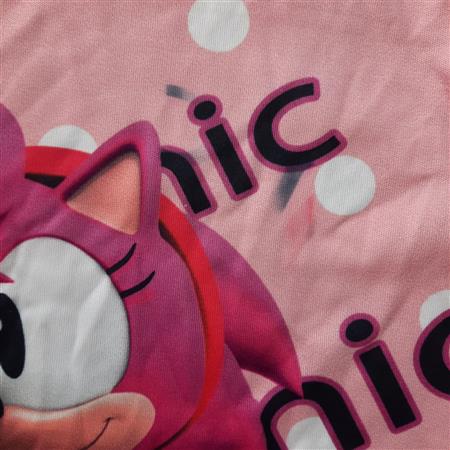 تاپ شلوار صورتی  sonic با چشم بند تکسایز