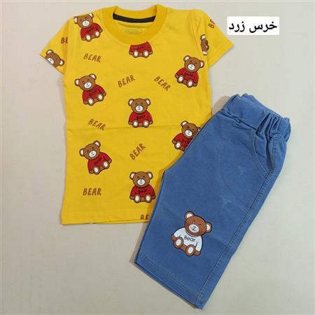 تیشرت شلوارک خرس و دایناسور تپلو