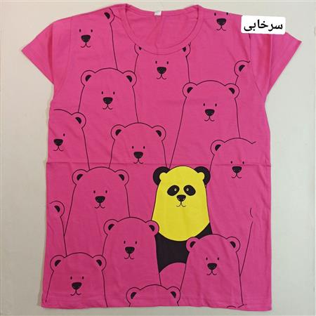 تیشرت تک پاندا زنانه