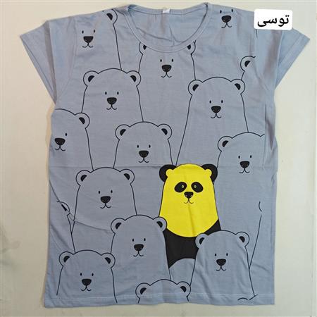 تیشرت تک پاندا زنانه