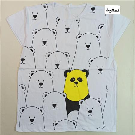 تیشرت تک پاندا زنانه