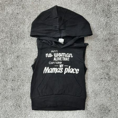 هودی مشکی Mama's place تکسایز