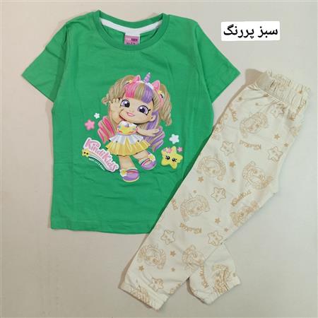 تیشرت شلوار خانم کوچولو و ستاره
