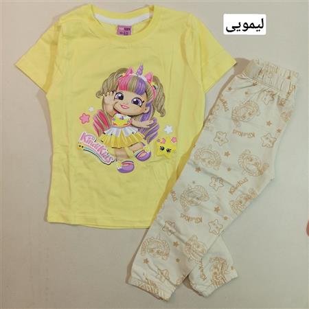 تیشرت شلوار خانم کوچولو و ستاره