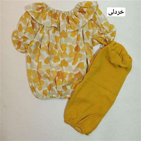 شومیز شلوارک طرح قلبی ۲