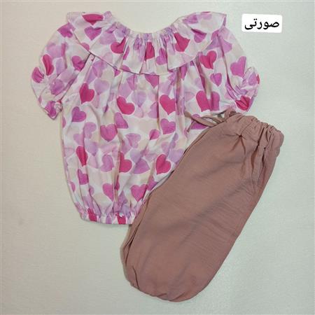 شومیز شلوارک طرح قلبی ۲