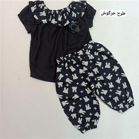 شومیز شلوارک مشکی دلبر