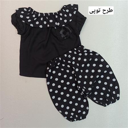 شومیز شلوارک مشکی دلبر