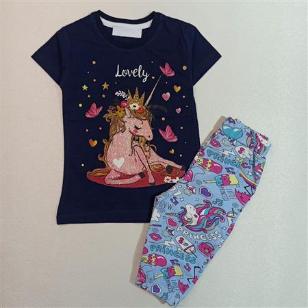 تیشرت شلوارک دخترانه اسب Lovely