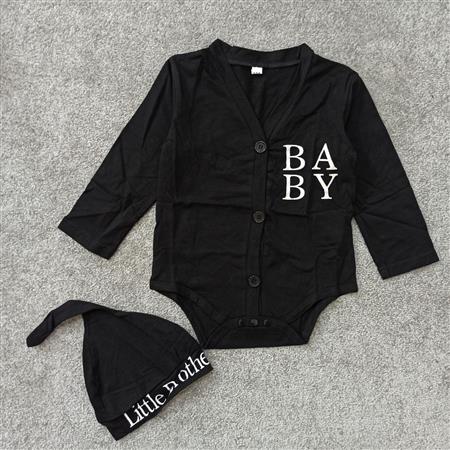 بادی و کلاه Baby مشکی تکسایز