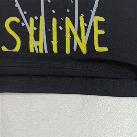 تیشرت تک مشکی Shine و Kitty سایز بزرگ