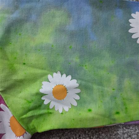 بلوز آبرنگی گلهای بابونه تکسایز