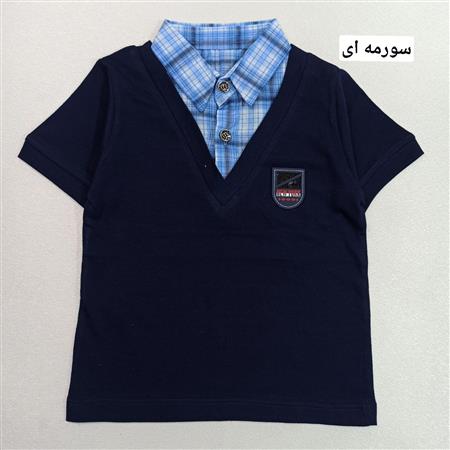 تیشرت تک یقه دار سامان سایز کوچک