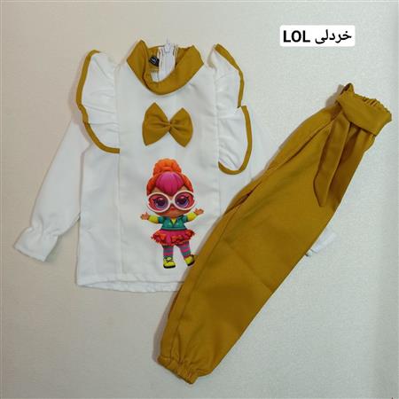 شومیز شلوار یقه فرنچ حلزونی