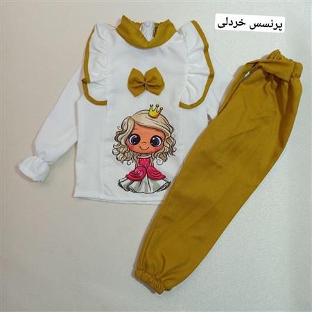 شومیز شلوار یقه فرنچ حلزونی