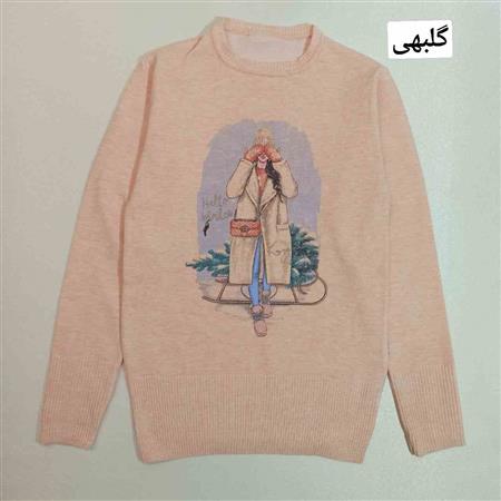بافت دختر سورتمه سوار