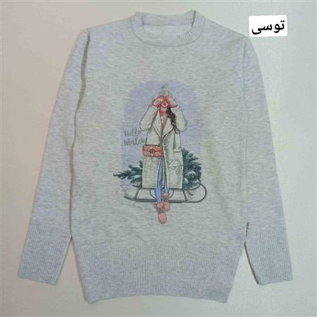 بافت دختر سورتمه سوار