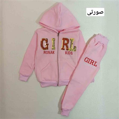 هودی شلوار تو کرکی Girl پولکی