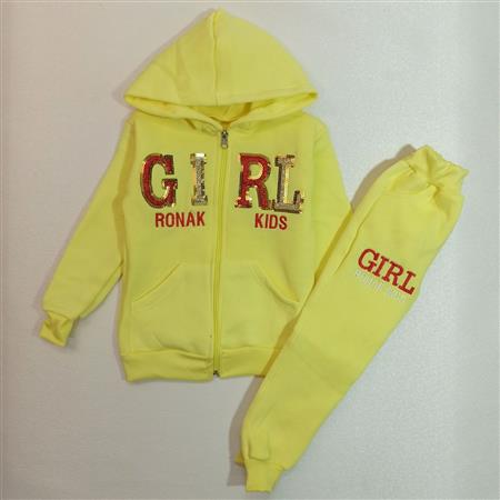 هودی شلوار تو کرکی Girl پولکی