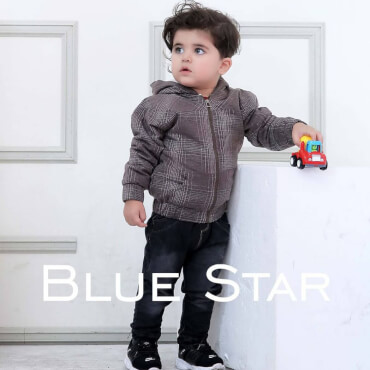 سویشرت داخل خز پارچه ایندیگو
