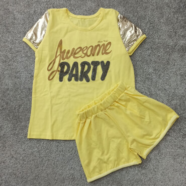 تیشرت شلوارک Awesome party تکسایز