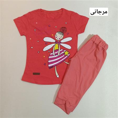 تیشرت شلوارک دختر سنجاقکی