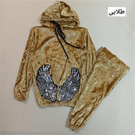 هودی شلوار مخمل بال فرشته