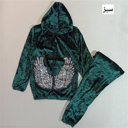 هودی شلوار مخمل بال فرشته