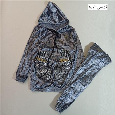 هودی شلوار مخمل بال فرشته