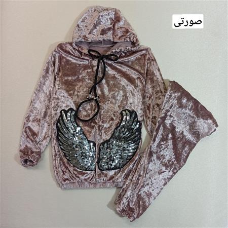 هودی شلوار مخمل بال فرشته