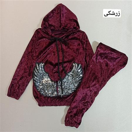 هودی شلوار مخمل بال فرشته