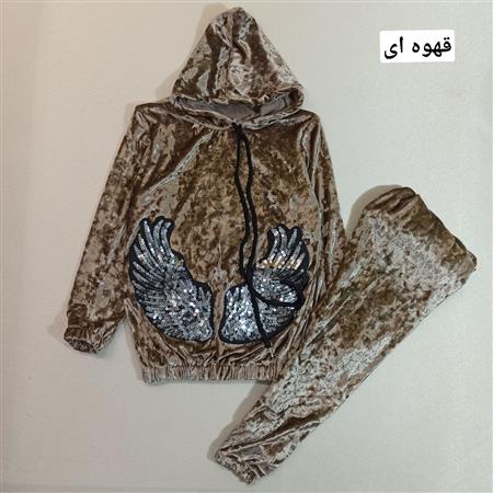 هودی شلوار مخمل بال فرشته