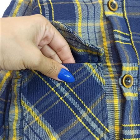کاپشن شلوار چهارخونه خرس تدی