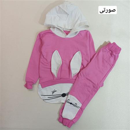 هودی شلوار خرگوش گوش سفید