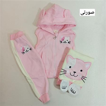 سه تیکه مخمل گربه چینی