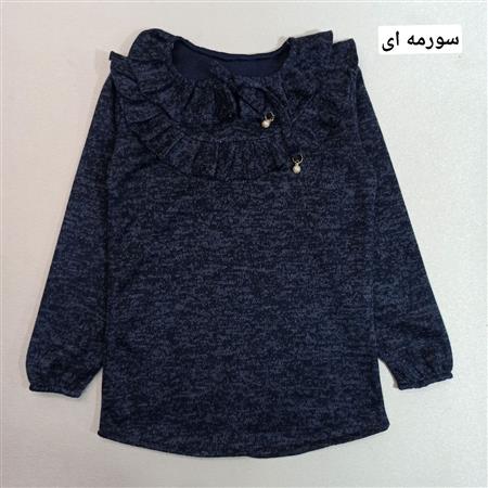 بلوز تک آنغوره یقه چین دار سایز بزرگ