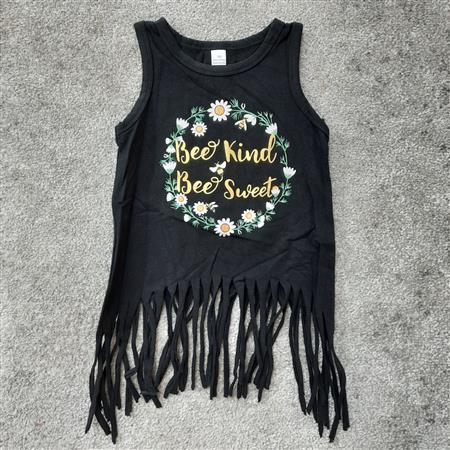 تاپ مشکی حلقه گل Best kind تکسایز
