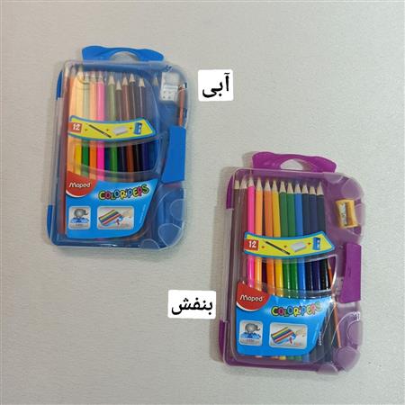 پک مداد رنگی و تراش پاکن