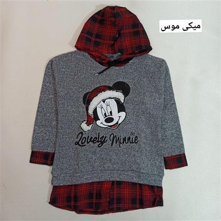 هودی دو رنگ چهارخونه