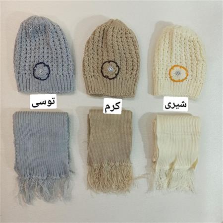 کلاه شال تک گل