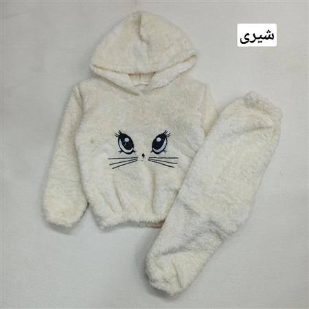 هودی شلوار پولیشی چشم گربه ای ناز