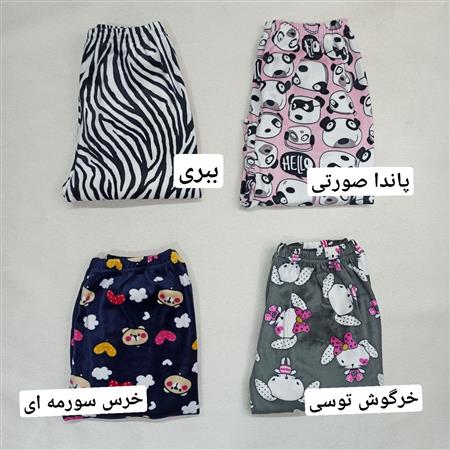شلوار طرحدار مخمل زنانه