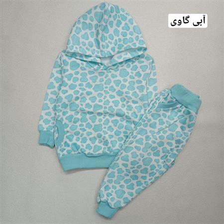 هودی شلوار طرح ستاره و میخک و گاوی