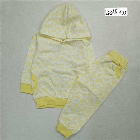 هودی شلوار طرح ستاره و میخک و گاوی