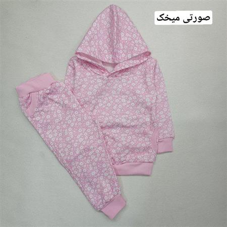 هودی شلوار طرح ستاره و میخک و گاوی