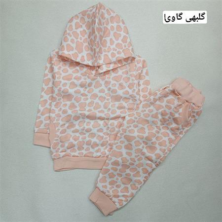 هودی شلوار طرح ستاره و میخک و گاوی