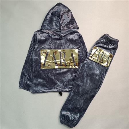 بلوز شلوار مخمل آینه ای طرح ZARA