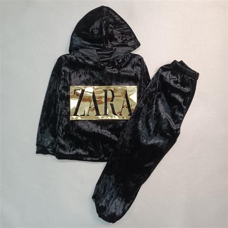 بلوز شلوار مخمل آینه ای طرح ZARA